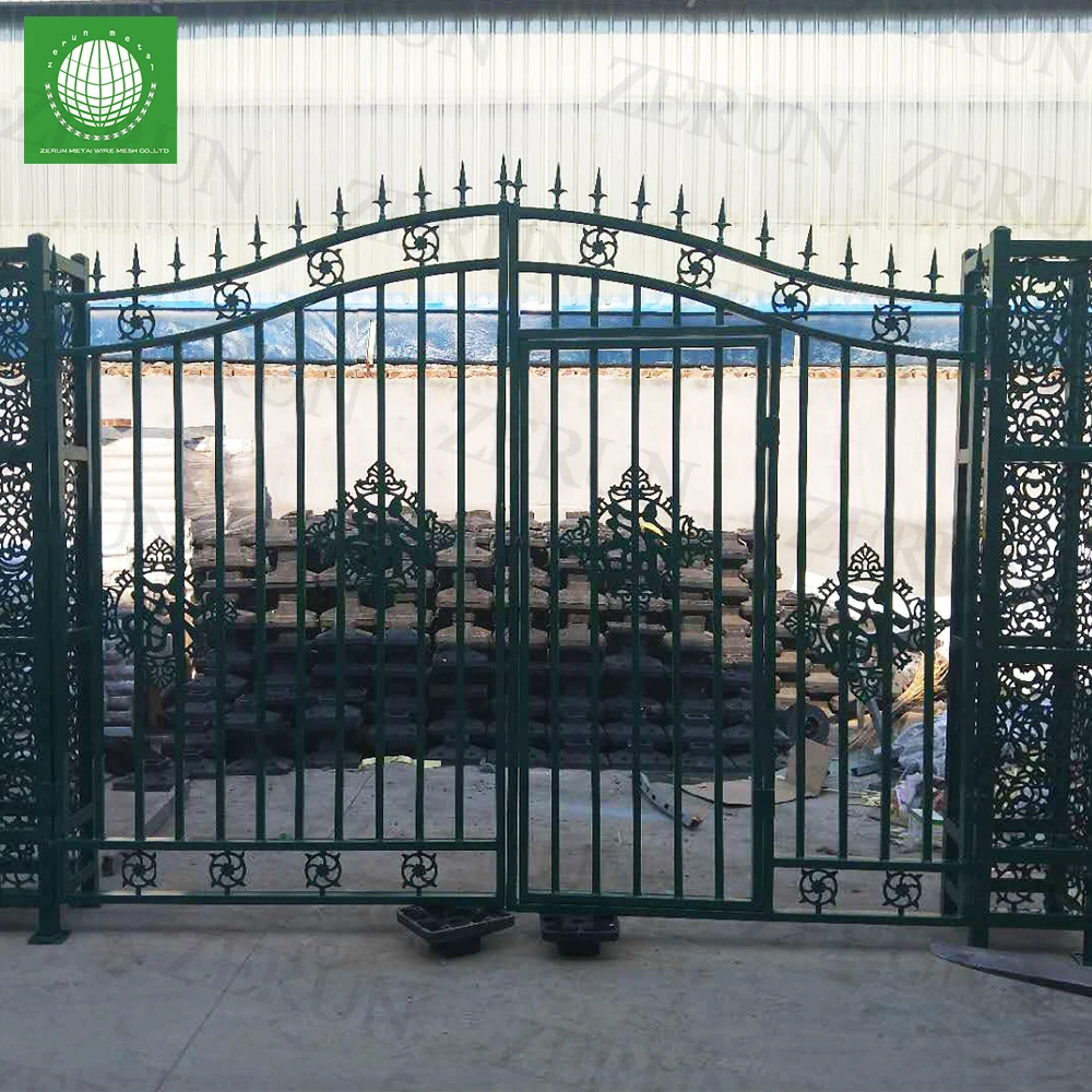Wrought Iron Fence with Spear Top Metal Construction Site Usage 3D Modeling Service