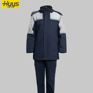 Factory Supply Custom Winter Outdoor Safety Work Wear Coat Construction Removable Work Clothes Jackets with Reflective