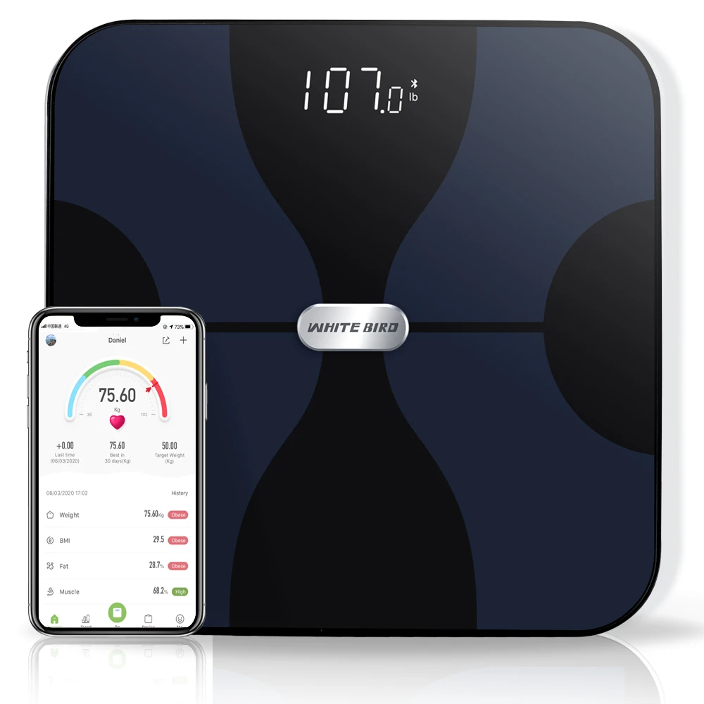 USA Cash Commodity Weighing BMI Smart Scale Digital Wireless Small