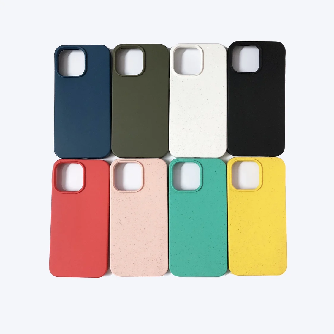 Compostable Soft TPU Protection Case Biodegradable Eco-Friendly Wheat Straw Phone Case for iphone 15 16