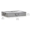 Under-bed storage bag with long handles