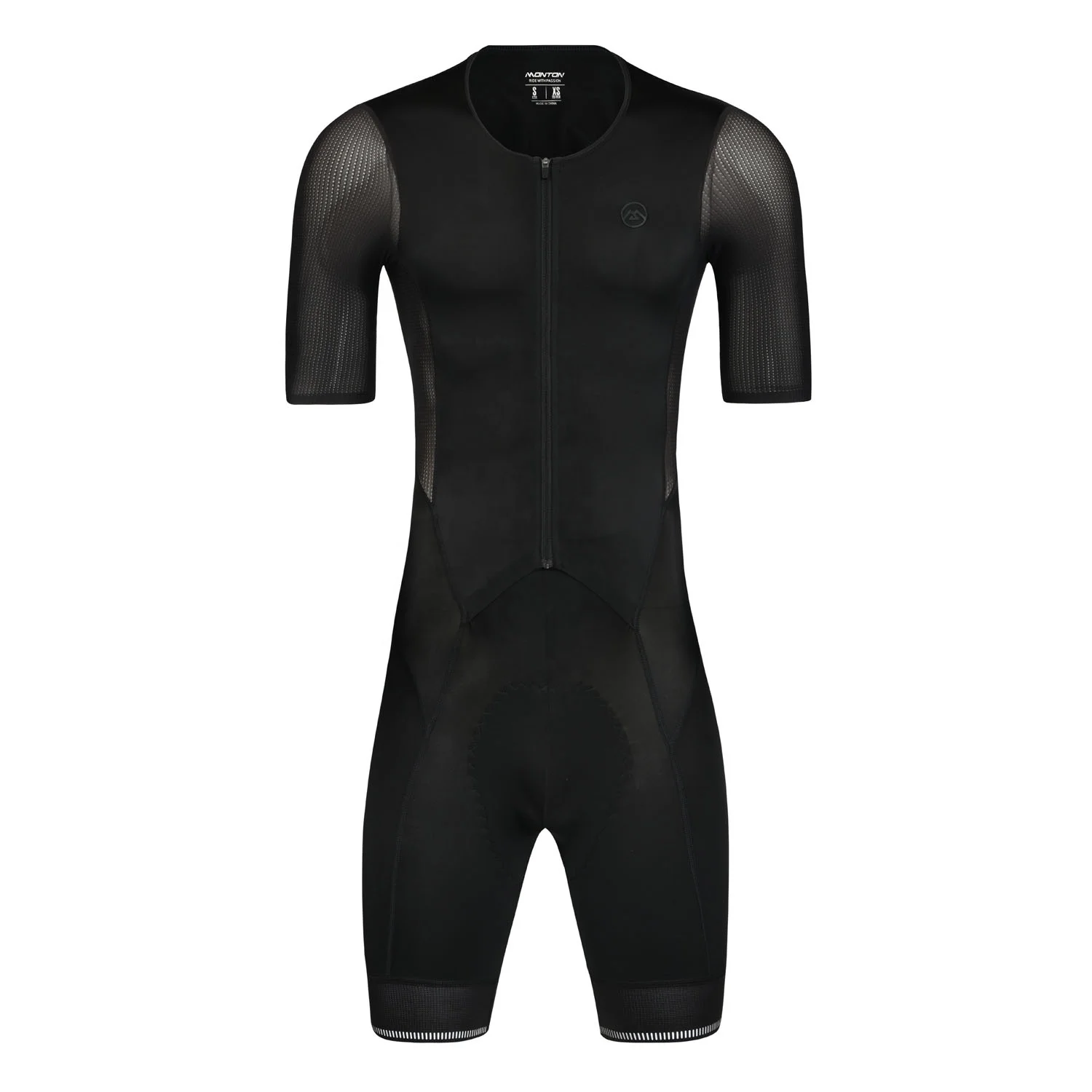 Monton Custom Tri Racing Cycling Swim Run Shorts Sleeves Triathlon Suit Trisuit