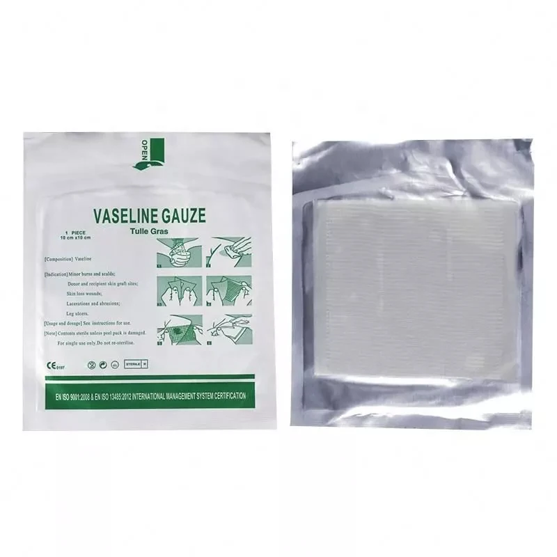 Disposable Medical Sterile Paraffin Gauze Dressing For Second Degree Burns And Skin Plant manufacture