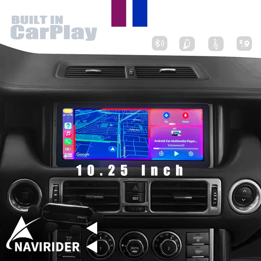 Écran Autoradio Android 13,1" Avec CarPlay Pour Range Rover L322 2005-2012