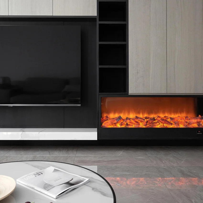 100cm Log Fuel Effect Electric Fireplace No Heat Thermo Electric Fire Place Buy Cheap Electric