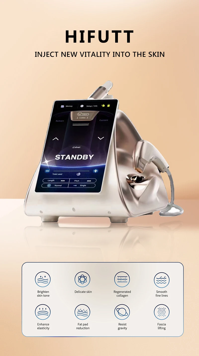 Gold TT Hifu 3 In 1 Hifu 360 Rotation 9D 12D Face Tightening Wrinkle Removal Machine Professional Hifu