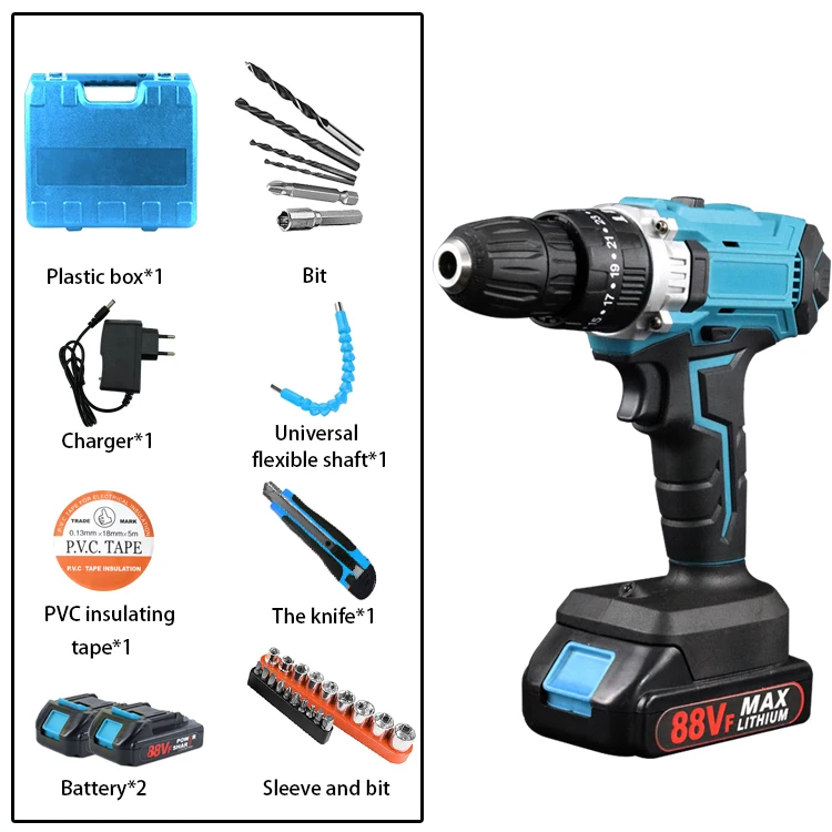 High Quality Cordless Brushless Hammer Drill Battery Charger Power
