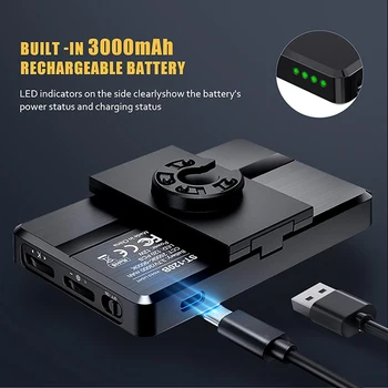 Rechargeable Portable LED Phone Light with Magnetic Selfie Fill Holder for Photos Videos Mobile Phone Accessories   ST-120B detail image