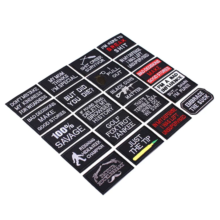 Venta Al Por Mayor Tactico Moral Logotipos Bordados Parches De Hierro En  Parches - Buy Parches Personalizados,Parches Bordados,Bordados Parches  Tacticos De Moral Product on Alibaba.com
