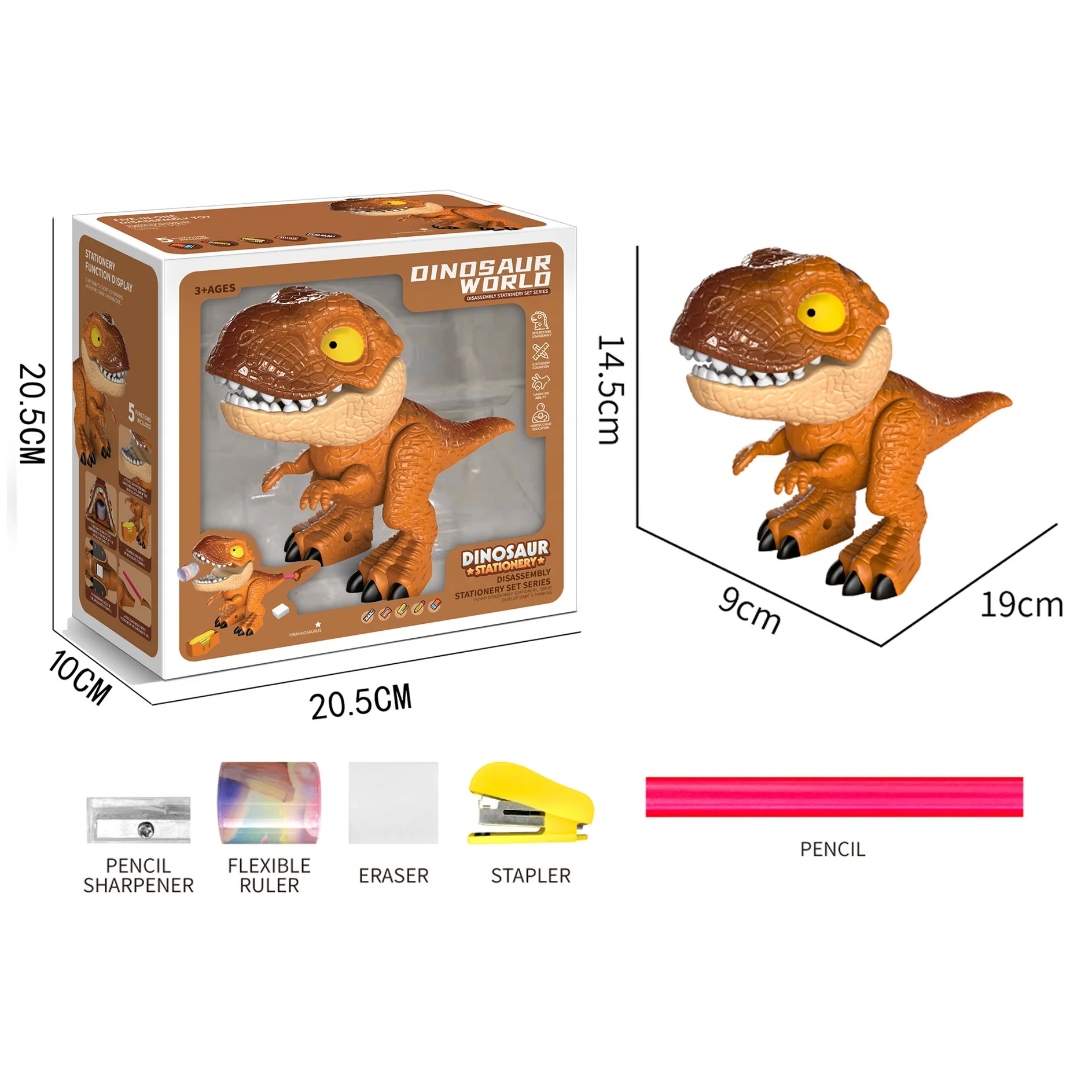 Оптовая продажа игрушки тираннозавр офисные школьные принадлежности детские Студенческие канцелярские