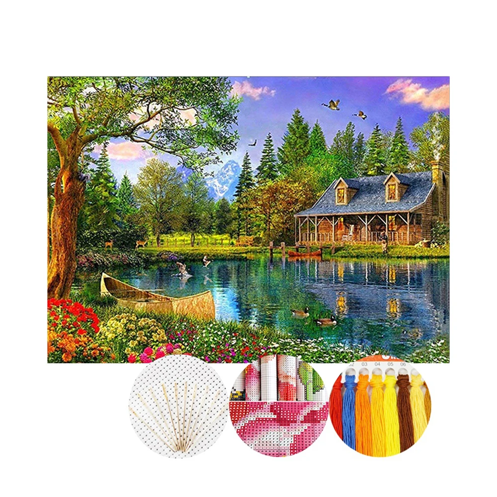 Alibaba.com: DIY 11CT Handicraft Cloth Landscape Cross Stitch Patterns for  Wall Hangings : Crafts \u0026 Embroidery Supplies. Source customizable designs  suitable for home decor projects., image size:1000x1000
