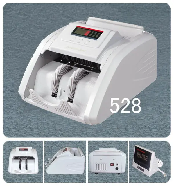 GR-528 UV/MG Bill Counter Machine LED Display Automatic Basic Bank UV/MG IR/DD Detecting Multi-Currency Cash Money Counting