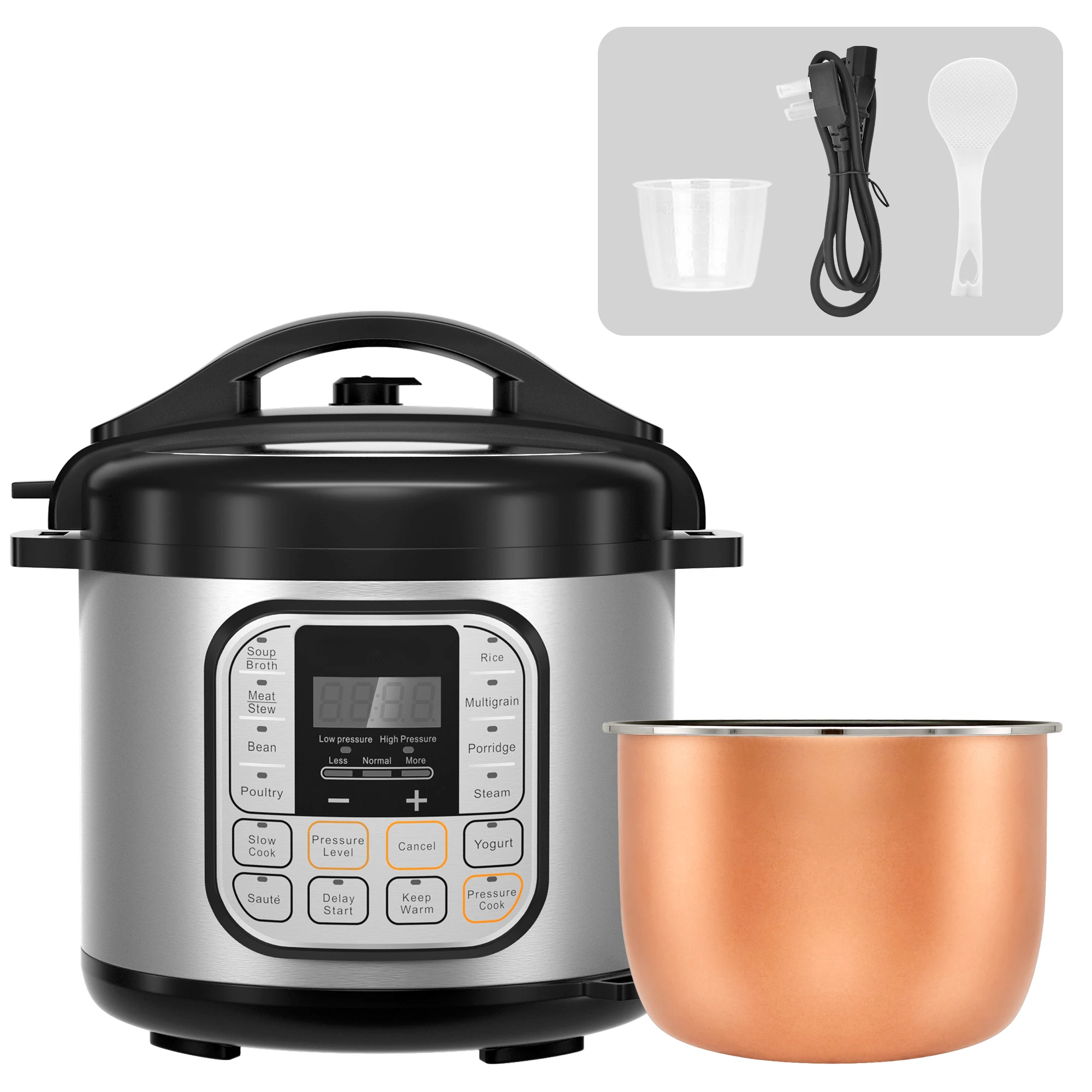 Electric Multifunctional Pressure Cooker Express Stainless Steel  Multicooker Instant Pot for Kitchen and Home Appliances 5L 220V