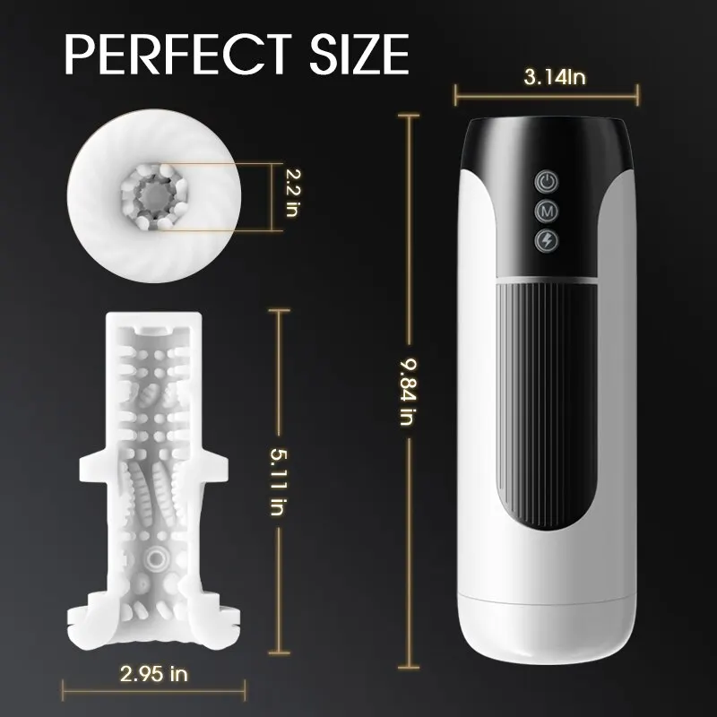 Intelligent Sound Male Masturbator Cup Thrusting Pussy Pocket Vibrator Sex Toys for Men Masturbating Automatic