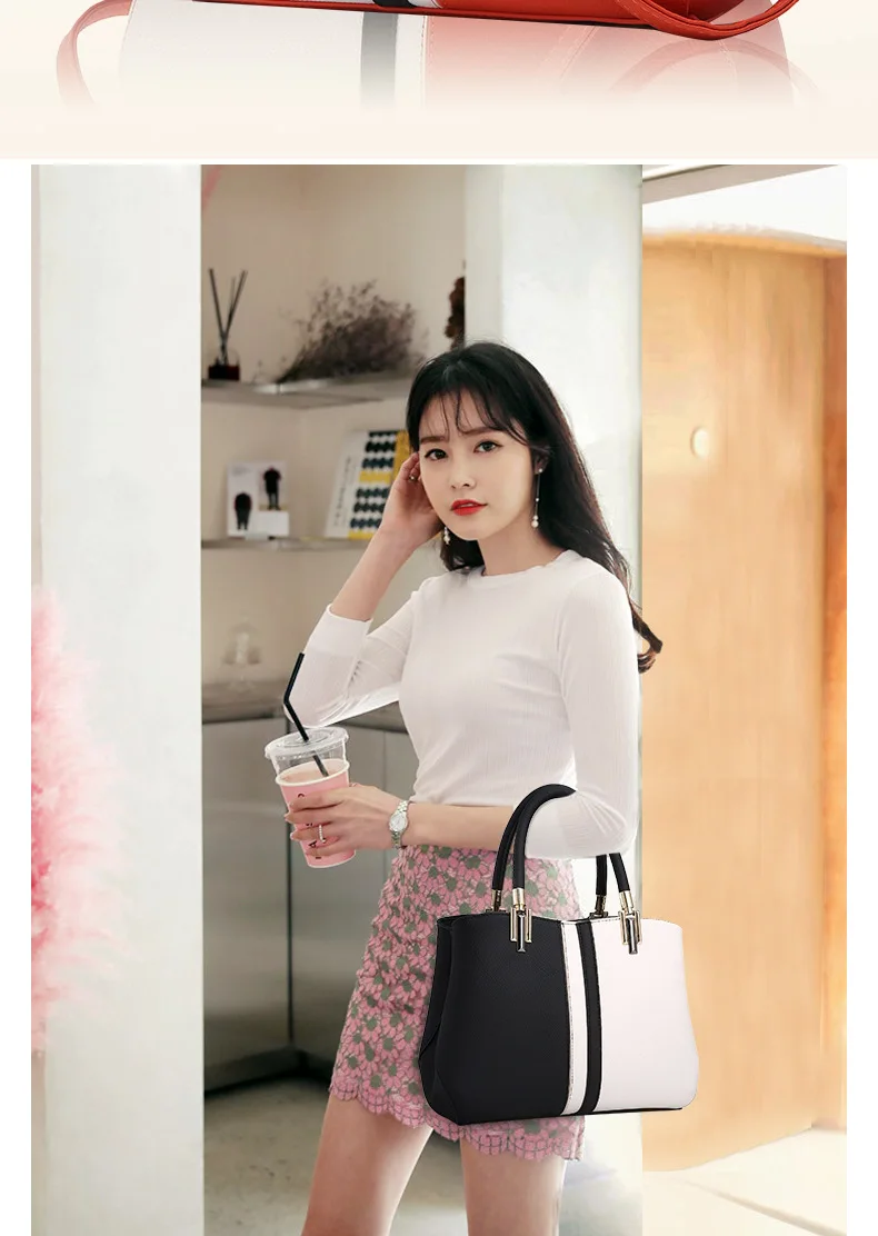 Hot Sale  Large Capacity Woman Handbag  Female Zipper Casual Shoulder Bags Lady  Leather Tote Crossbody Bag Women's Shoulder Bag