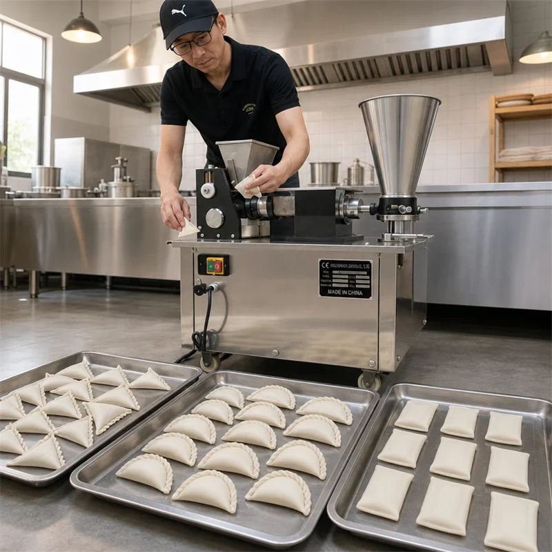 15cm Large Size Automatic Meat Pie Jamaican Patty Machine Dumpling Maquina De Empanadas Tortellini Ravioli Samosa Making Machine