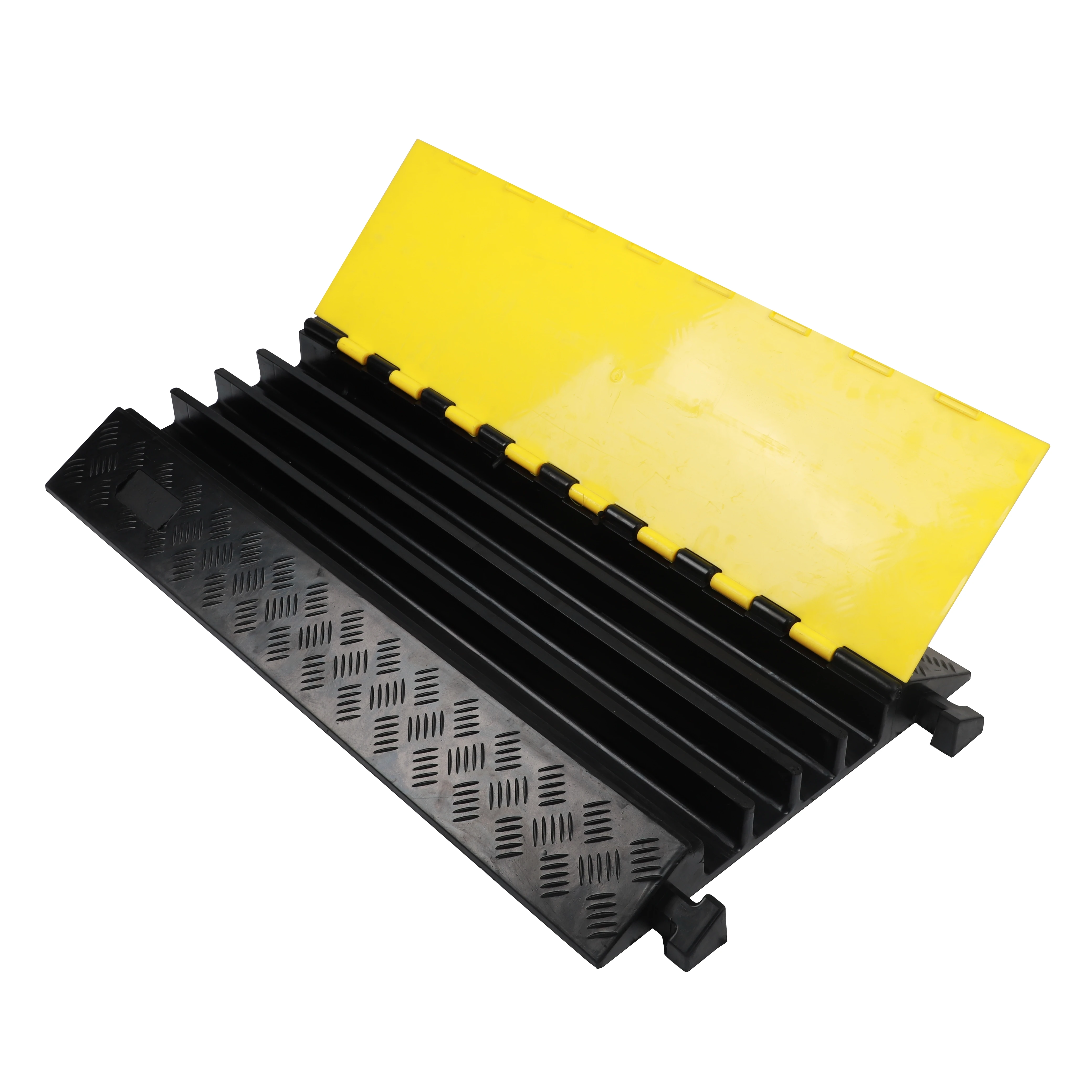China Manufactured Heavy Duty Mini Rubber Speed Hump Safety Wire Hose Cable Protector with PVC Cover details