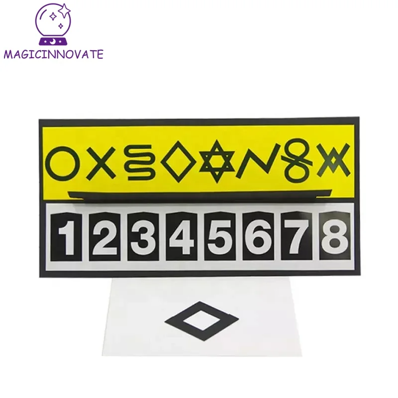 Графический Цифровой предсказаний волшебный трюк Волшебный реквизит символ телепатии ежегодное собрание представление на день ребенка волшебная игрушка для сцены