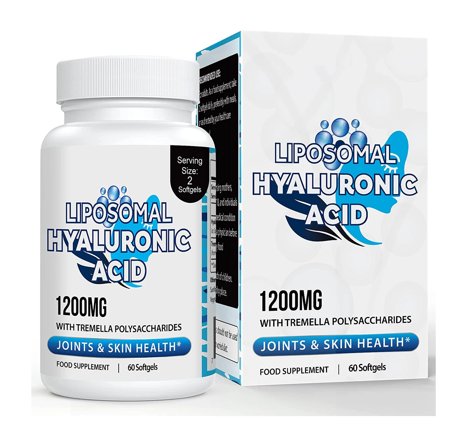 Liposomal Hyaluronic Acid Supplement 2000mg Highly Bioavailable