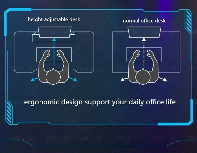 Adjustable RGB PC Gaming Desk Led Light Bedroom Ergonomic Gaming Table And Chair Set Home Office Industrial Gaming Desk RGB