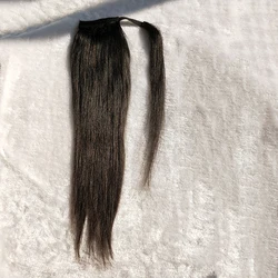 Хвост со шнурком для чернокожих женщин, удлинитель человеческого хвоста оптом