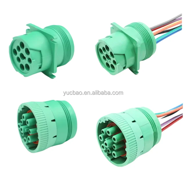 9-Pin Auto Diagnostic Tool Copper Wire Harness Connectors Circular Deutsch HD16-9-1939S-P080 HD10-9-1939P-P080 HD10-9-1939P-BP03