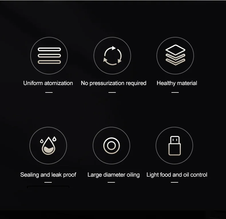 Kitchen Automatic Electric Rechargeable Cooking Oliver Oil Sprayer