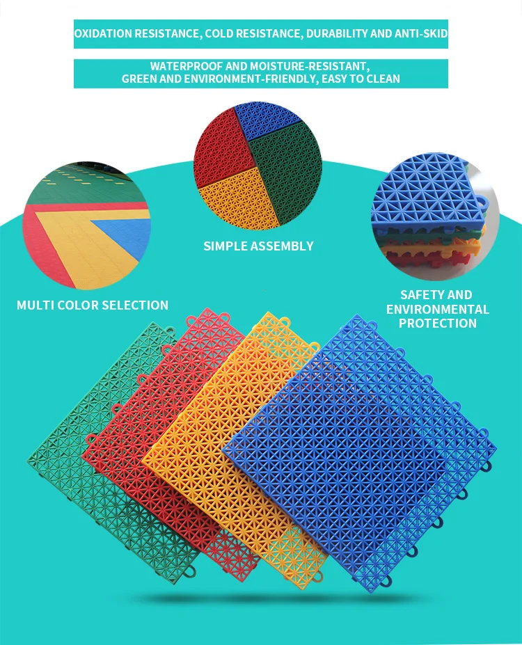 Plastic Interlocking Tiles