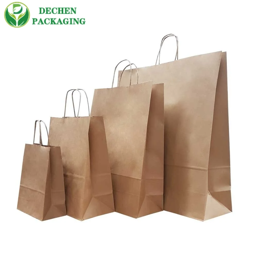 Sacs en papier personnalisés avec poignées pour café à emporter