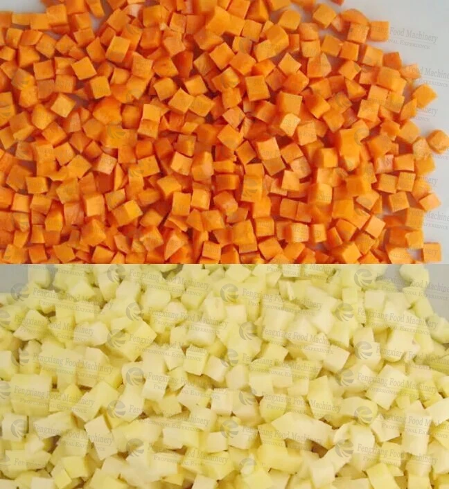 Fruit and Vegetable Dicing Machine Pineapple Strawberry Cube Cutting Machine