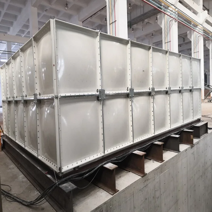 Крыша здания для пожарной безопасности, индивидуальная большая вместимость, панели SMC, Болтовая сборка, GRP FRP резервуар для воды