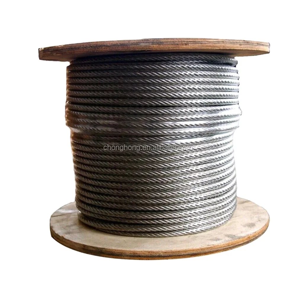 Steel Strand 6x25Fi, 6x29Fi, 6x26WS, 6x31WS, 6x36WS, 6x37S, 6x41WS,  6x49SWS, 6x55SWS Galvanized Carbon Steel Wire Rope Manufacturers and  Suppliers China - OEM Factory - Toho-Rongkee