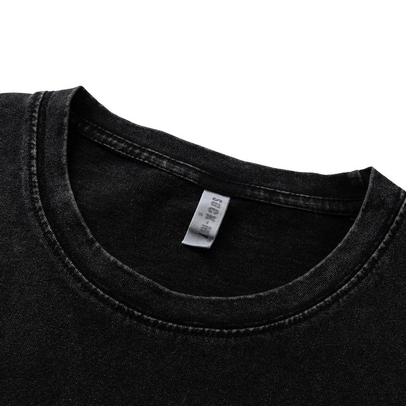 Manufacturers Faded Graphic Vintage Washed T Shirts Black Printed Wash
