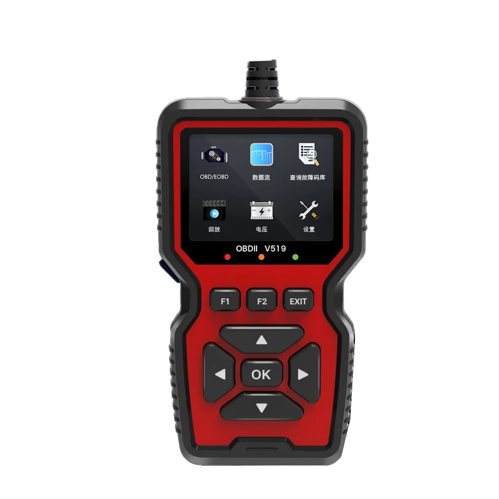 High Quality GJZ0141 Professional OBDII/EOBD V519 OBD2 Car Scanner Code Reader Diagnostic Tool CE Certified 9-16V - view 6
