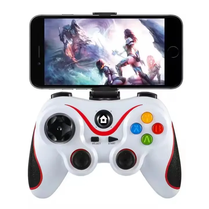 V8 Wireless BT Gamepad for Android/iOS/PC/TV Dual Vibration Controller Compatible with Home Consoles  Portable Devices