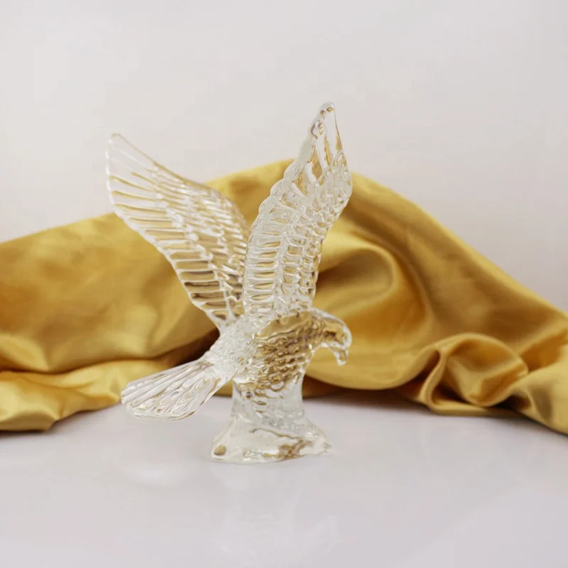 2024 K9 Crystal Eagle Statue Trophy Crystal Figurine for Business Gift Office Decoration