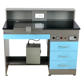 laboratory dental equipment technician used dental cabinet with artifical marble table three drawers
