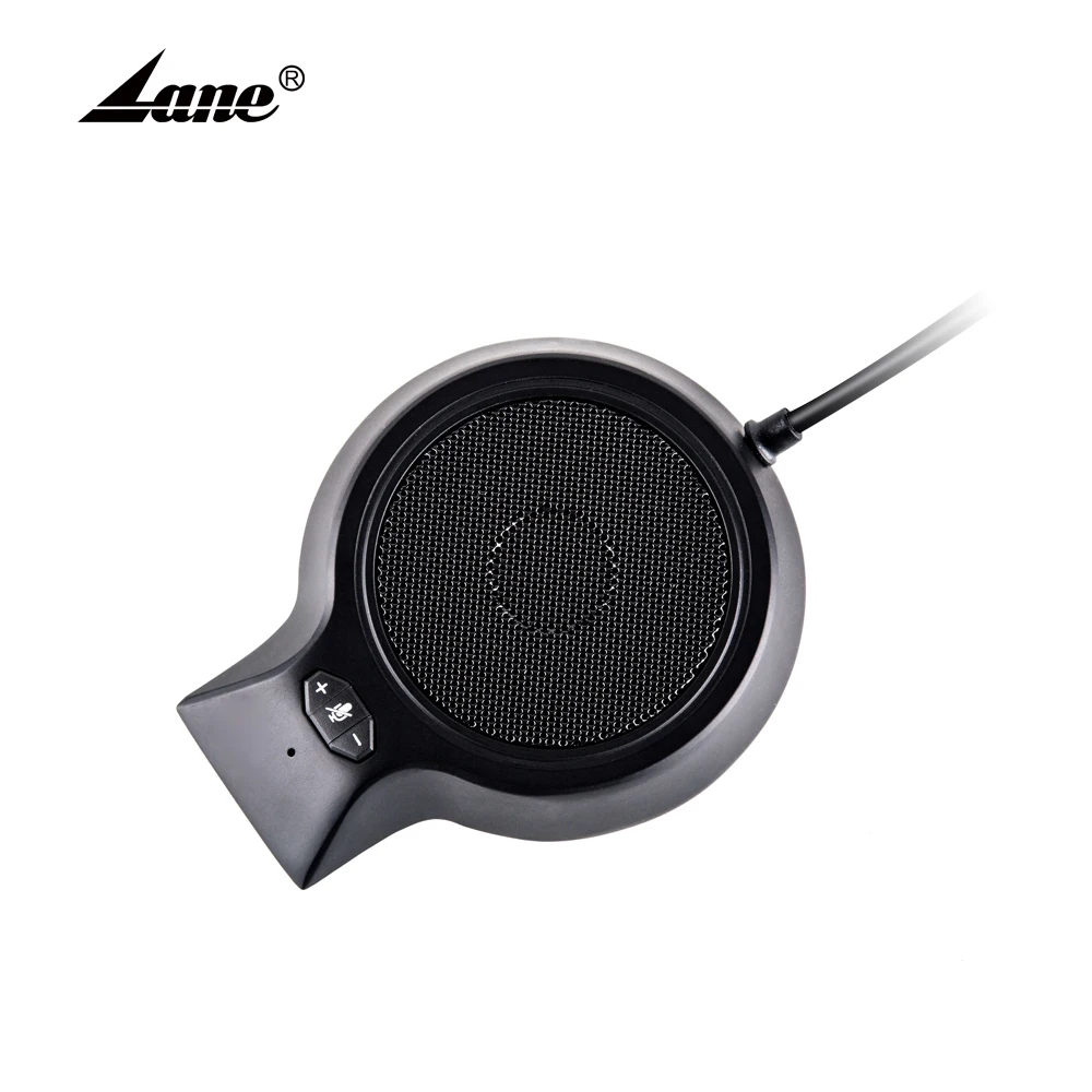 Lane M100 Pro Hot Selling Window Intercom Wired Microphone USB Conference Microphone Computer Desktop Black ABS Singing Speaker
