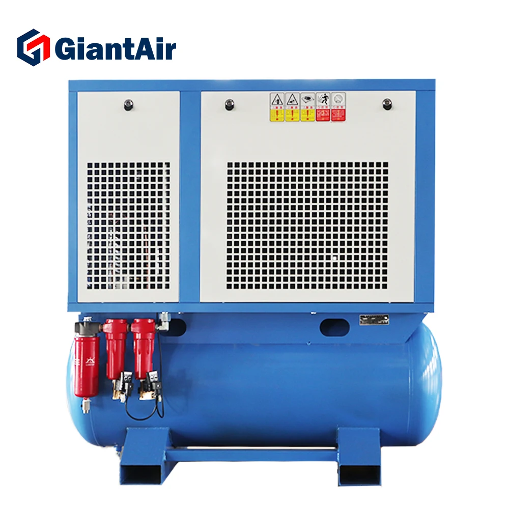 Giantair Rotary Screw Air Compressor 300 500 Lilter Air Tank Dryer All