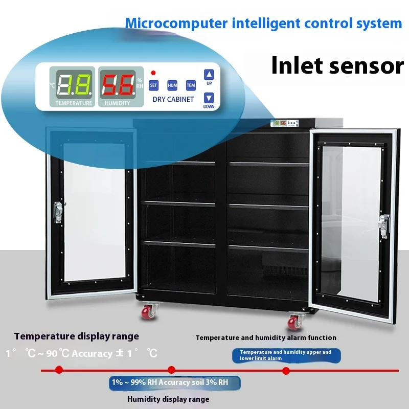 100L-320L Electronic Anti-Static IC Chip Components Drying Equipment Electric Constant Humidity Moisture-Proof Box Dry Cabinet