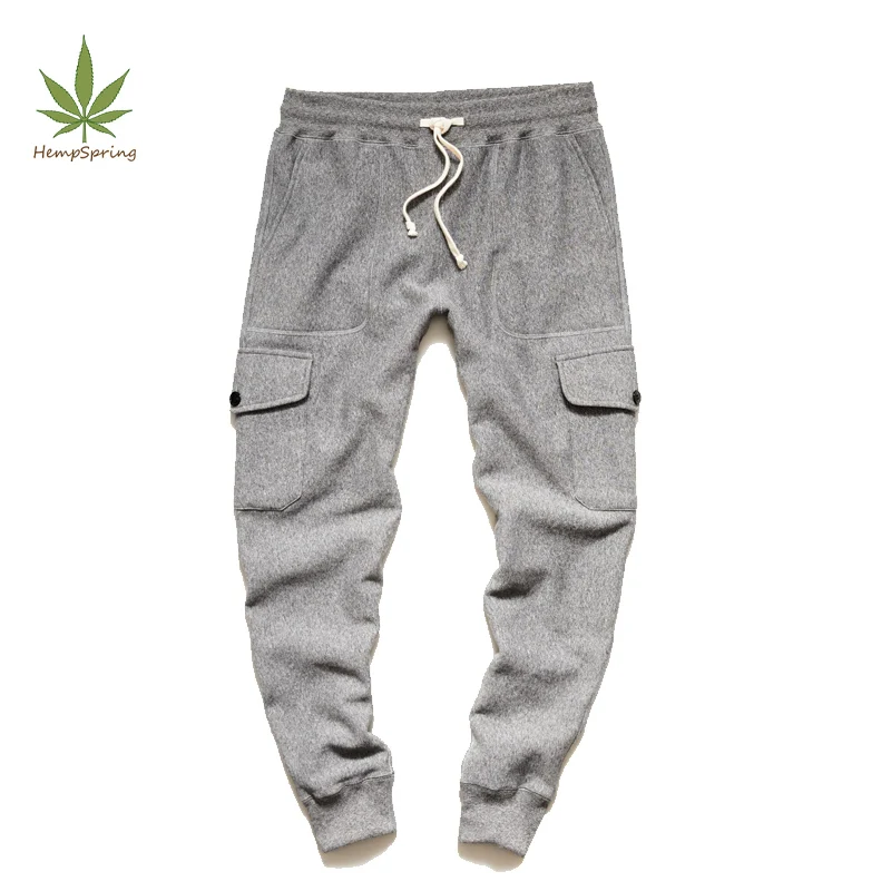Hanf- und Bambus-Fleece Cargo-Sweatpants Herren Cargo-Jogger Hanf-Fleece  Cargo-Hosen Herren Sweatpants Mageschneiderte Trainingshosen