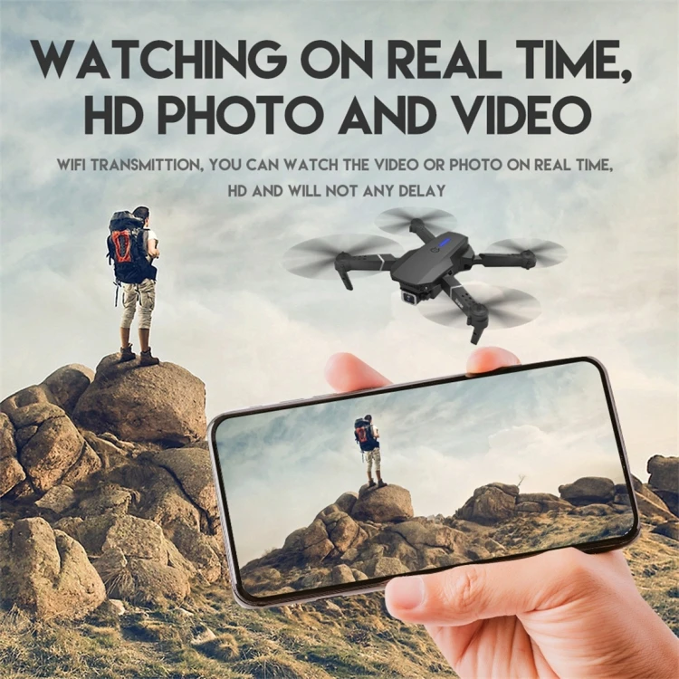 LS-E525 4K Double HD Camera Mini Foldable RC drone Quadcopter Drone Aircraft with Remote Control