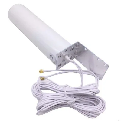Наружная антенна 4G LTE 698-2700 МГц 12DBi Omni, внешняя цилиндрическая антенна, двойная SMA для маршрутизатора Verizon AT&T Sprint 4G LTE