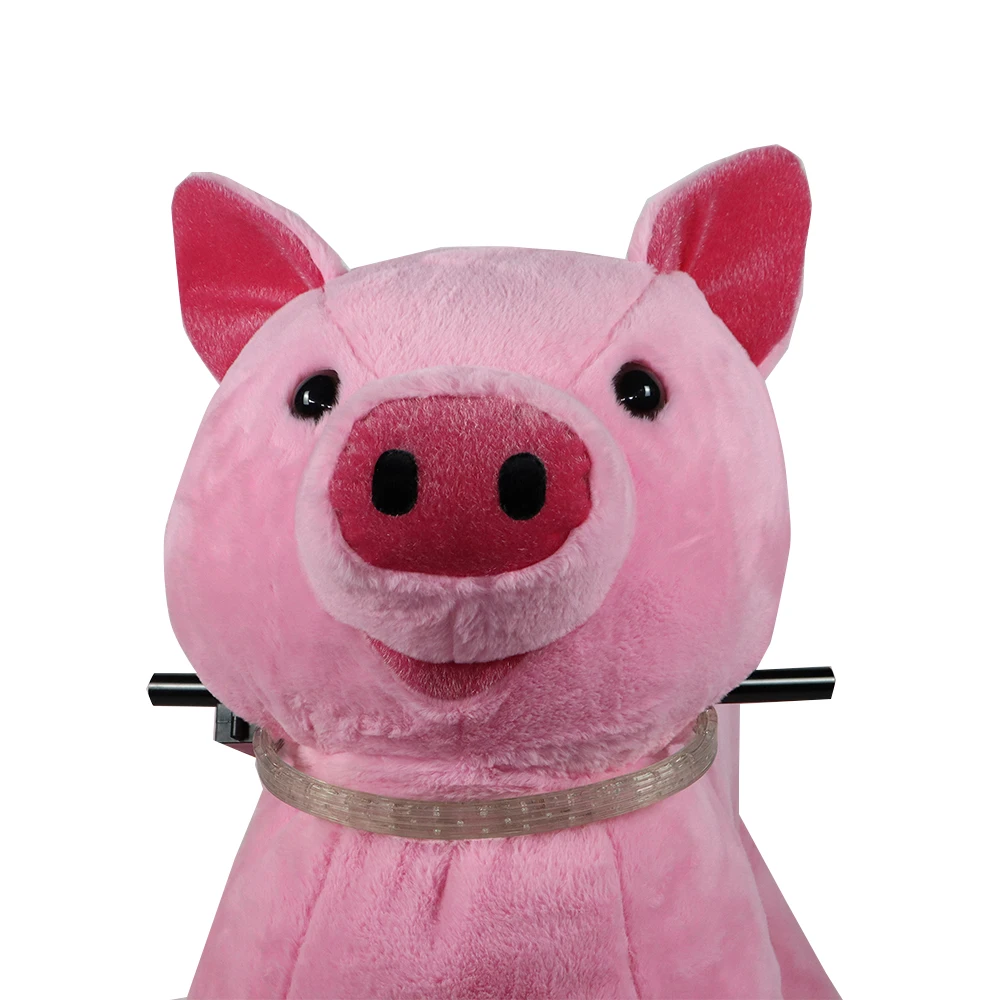 Electric Pink Pig Animal Kiddie Rides on Toy Animal for Mall