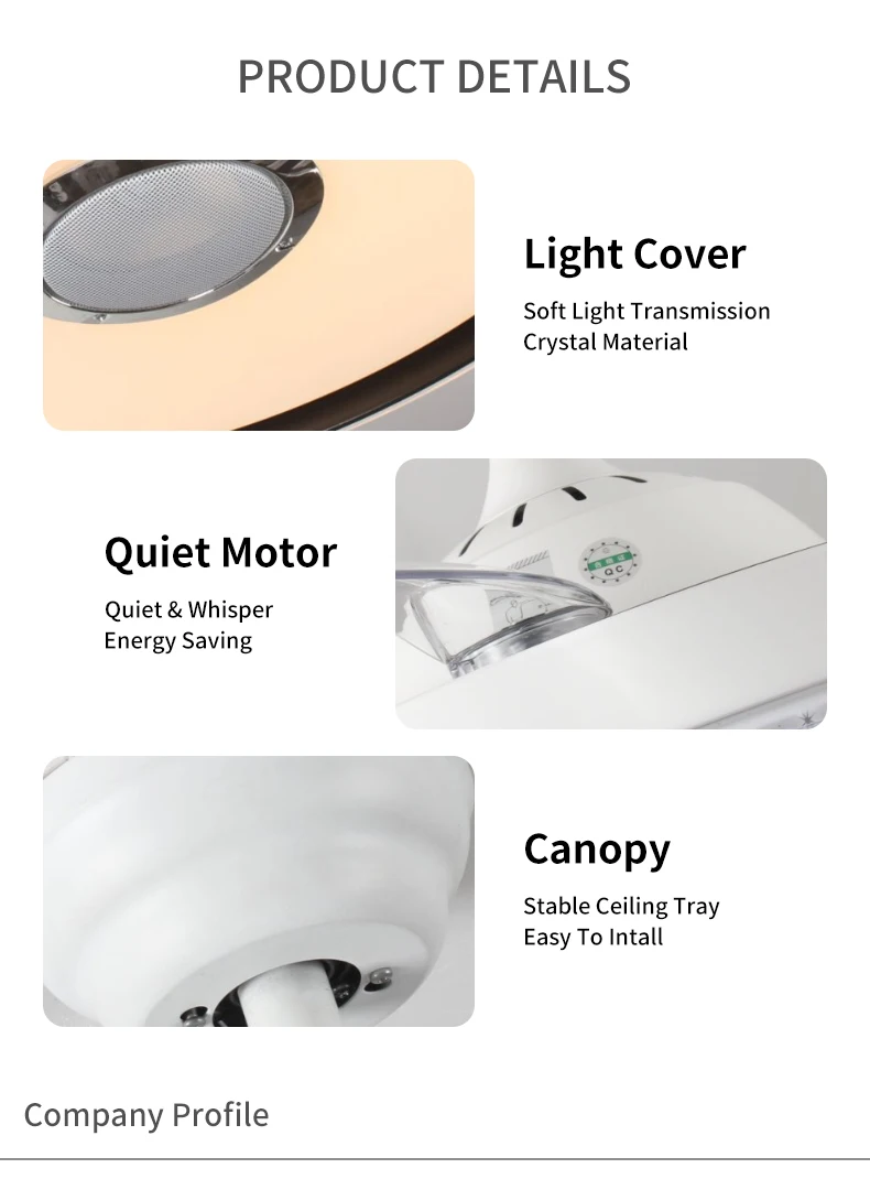 product wholesale bldc ceiling fan lamp ventilador de techo led dimmable 3 abs blades modern ceiling fan with light and remote control369-7