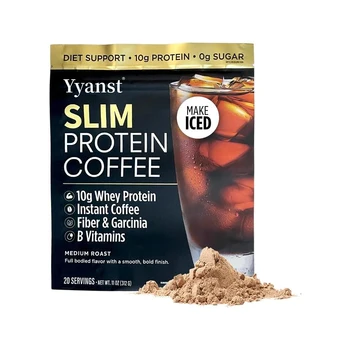 Private Label Slim Protein Coffee Reduce Bloating&Gas Enhance Memory Whey Protein Boost Immunity Carcinia Cambogia Powder