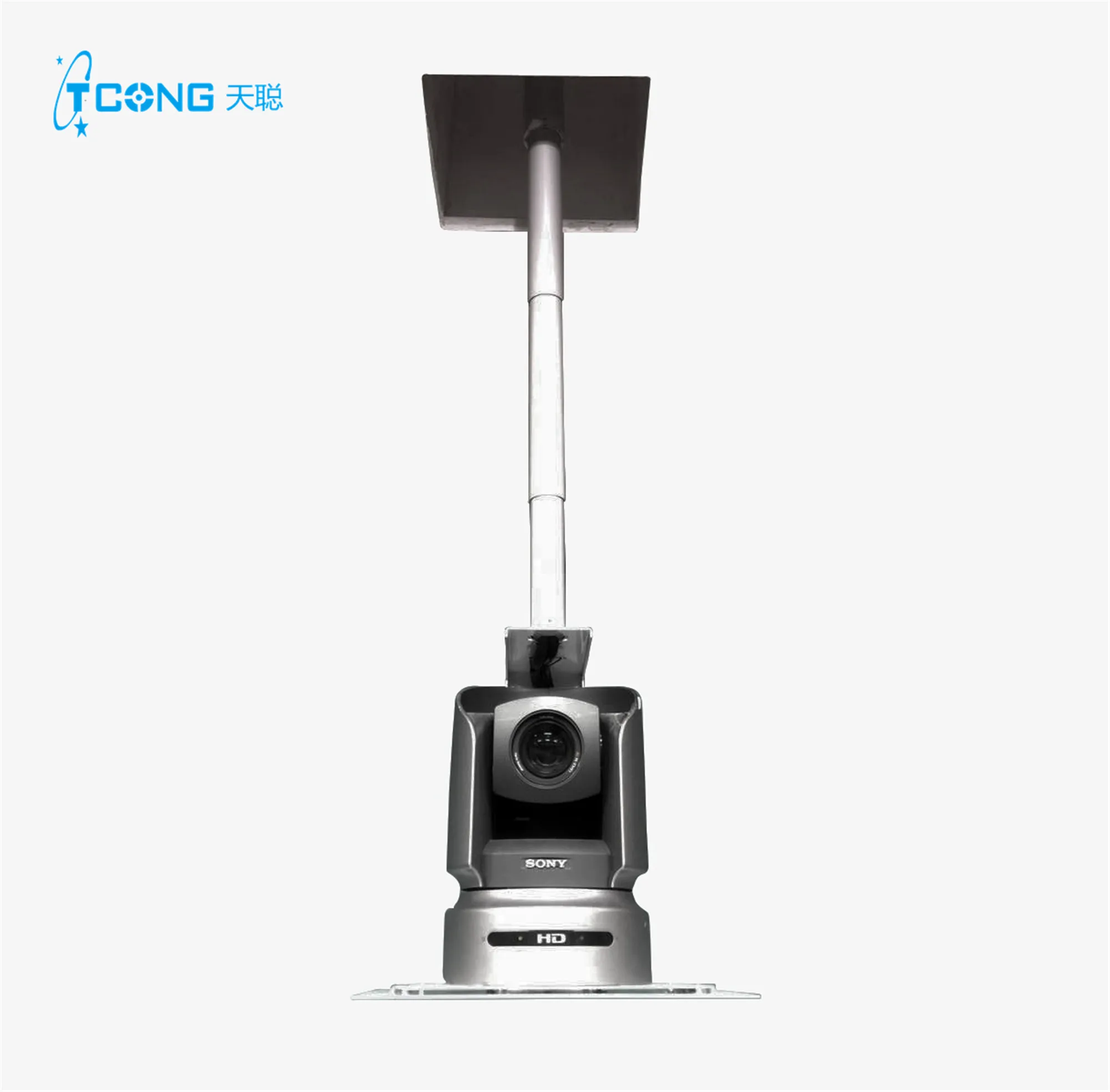 Telescoping Ceiling Camera Lift Ceiling Hidden CCTV Camera Mount with Single Column Vertical Travel 3M Motorized  Camera  Mount
