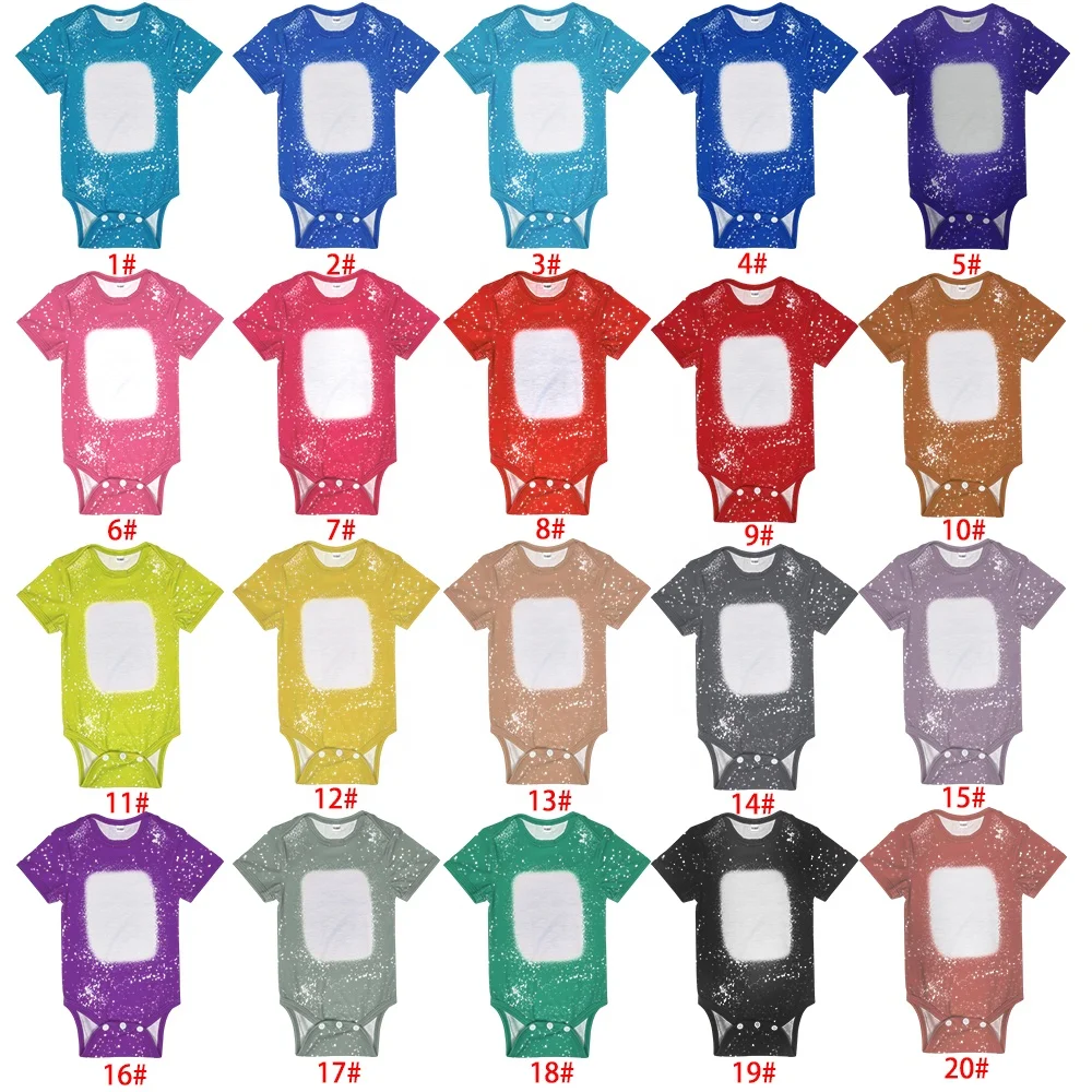 Prosub Wholesale Sublimation Baby Clothes Custom Print Tie Dye Infant T