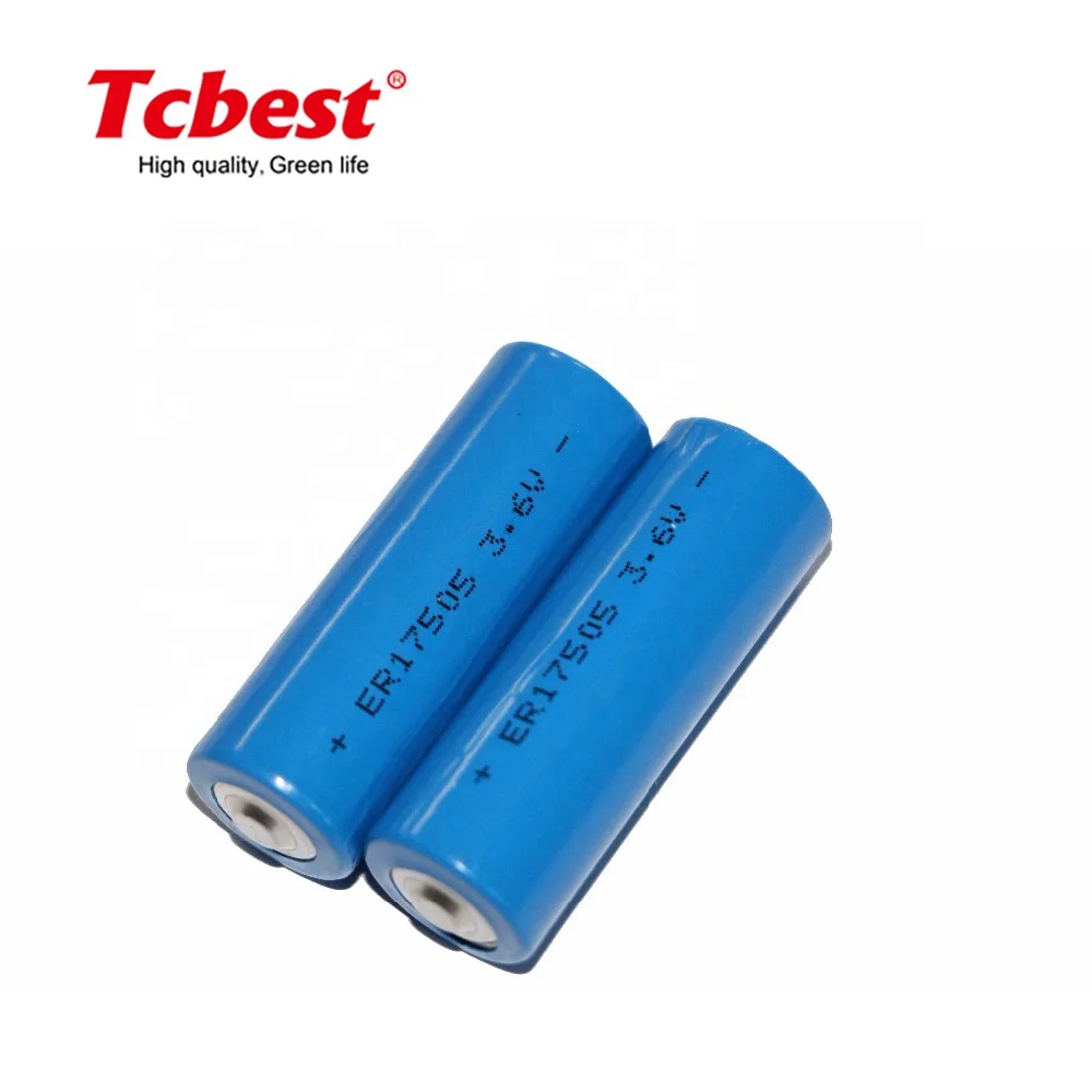 Tcbest ER17505 Li-SOCL2 3200mAh Lithium Thionyl Chloride Battery 3.6V
