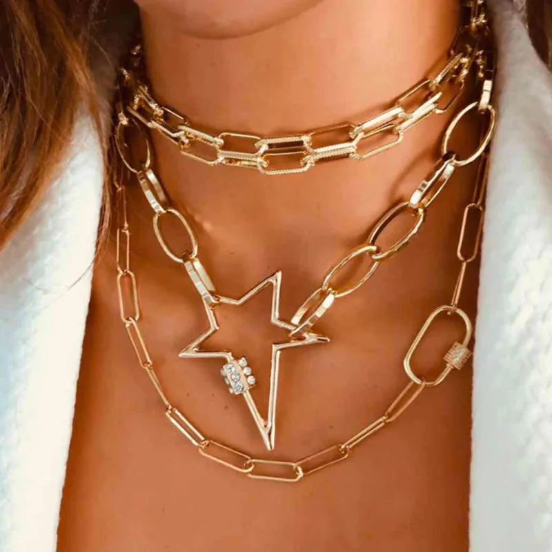 Hovanci Multi Layer Gold Color Metal 